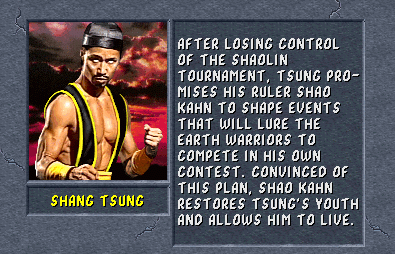 I do think Shang Tsung is coming from his own timeline but I don't think  it'll be a central plot point or a conflict driving factor. I think MK1'll  just be a